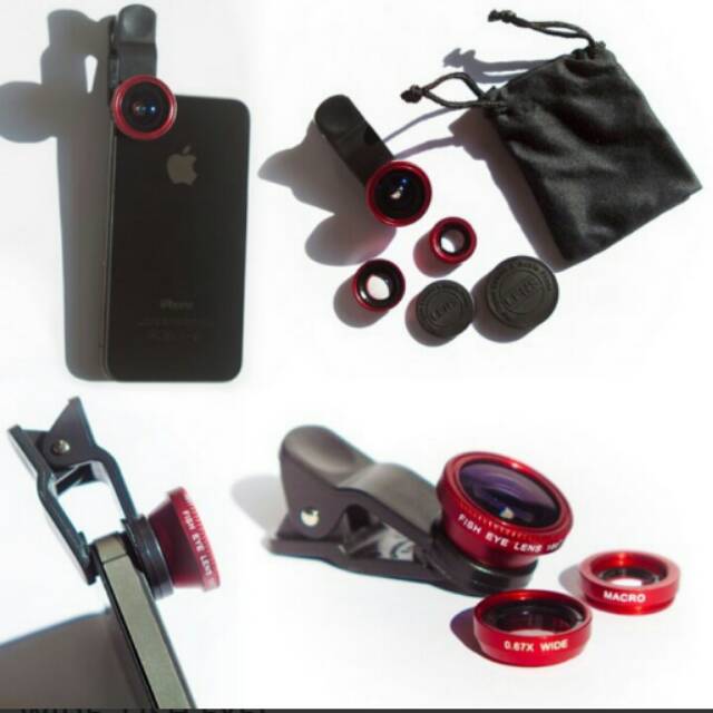 UNIVERSAL CLIP LENS 3 IN 1 (MACRO, WIDE, FISH EYE)