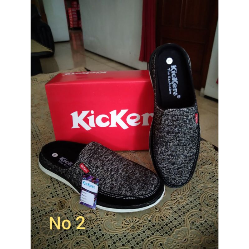 Sepatu Selop Kickers Pria Sepatu Sandal Slip On Pria.