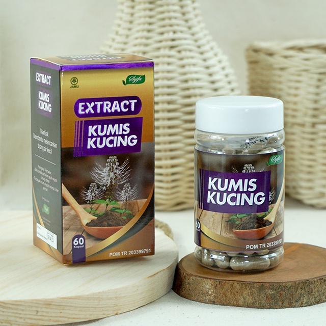 EXTRACT KUMIS KUCING SYIFA OBAT HERBAL OBAT AMPUI ATASI INFEKSI SALURAN AIR KENCING , KANDUNG KEMIH 60 KAPSUL COD