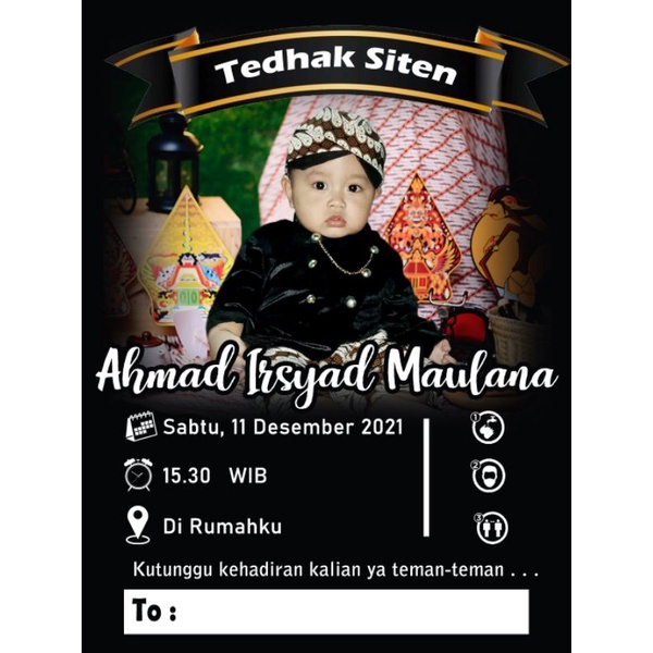 undangan tedhak siten