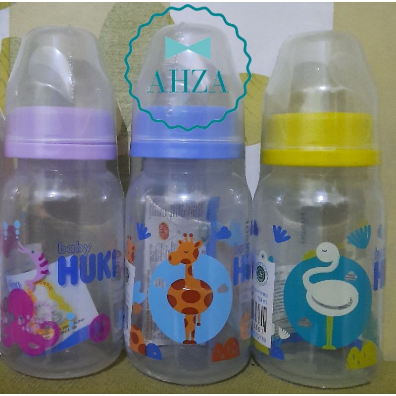 AHZA BABY HUKI BOTOL SUSU ORTHODONTIC DOT GEPENG 120ML/240ML