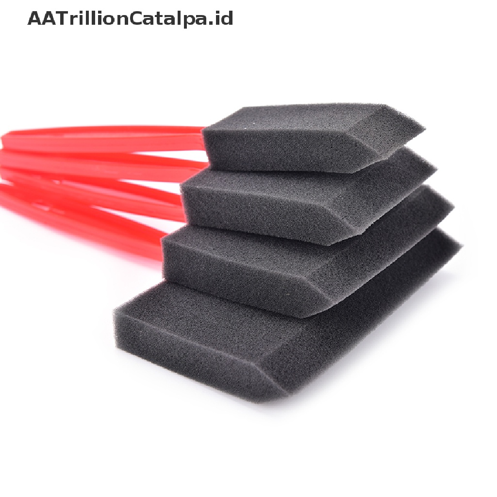 (AATrillionCatalpa) Set Kuas Cat Minyak Bahan Spons + Polyurethane