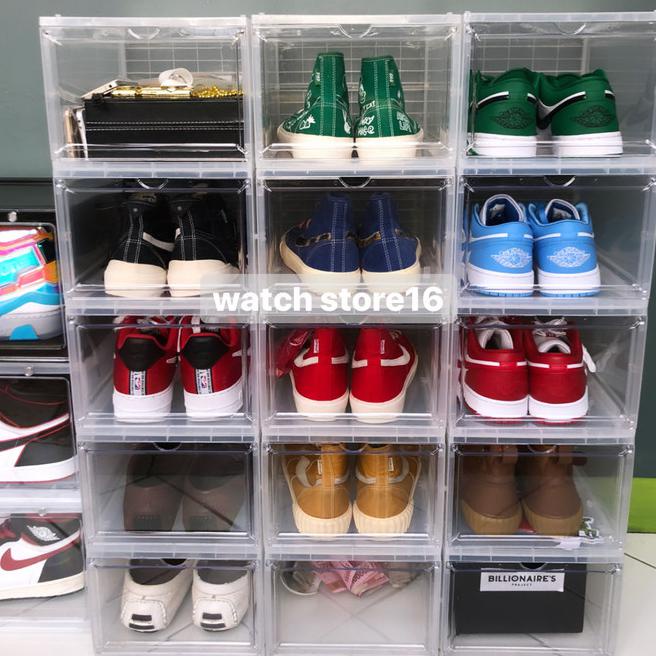 box sepatu transparan / shoes box besar