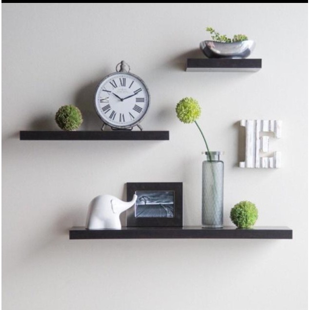 set rak dinding minimalis 40cm 30cm 20cm dekorasi ambalan set rak dinding minimalis 40cm 30cm 20cm dekorasi ambalan