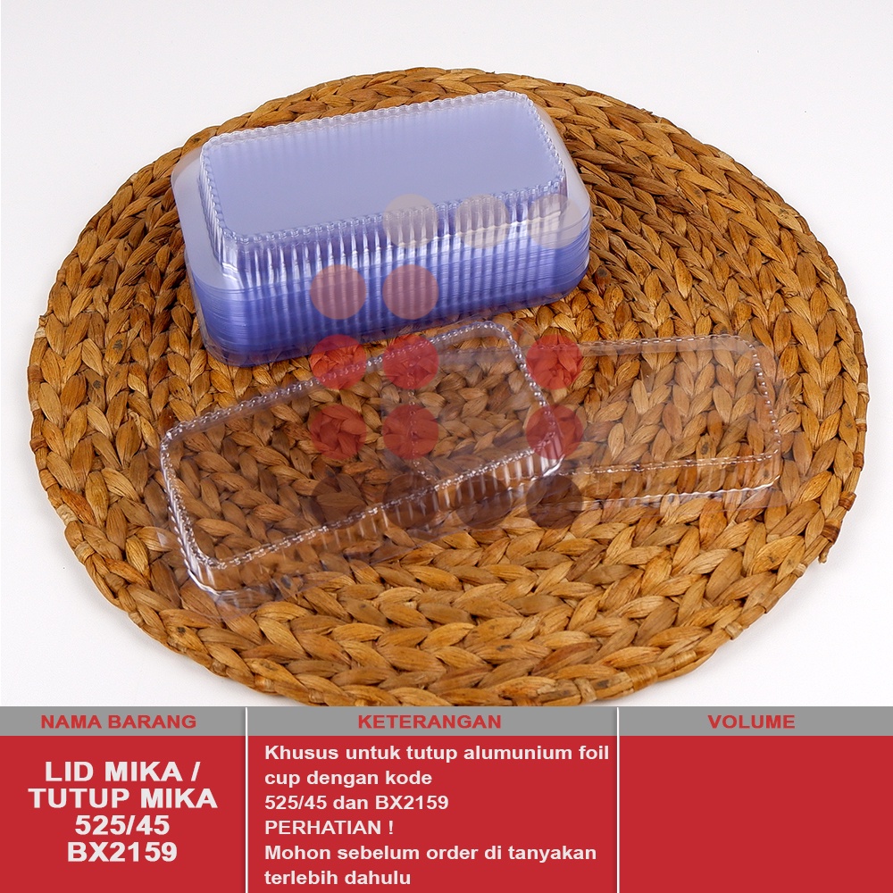 LID MIKA / TUTUP MIKA 525/45 / BX2159 ( TUTUPNYA SAJA )