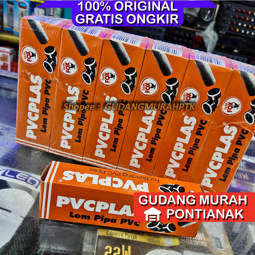 PVC PLAS PIPA SAMBUNGAN PARALON AIR FOX KUAT 35 GRAM