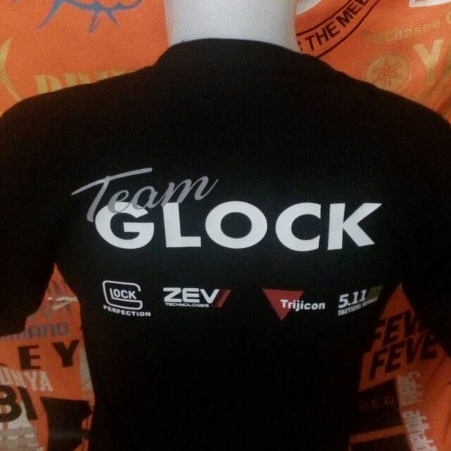 KAOS TEAM GLOCK INDONESIA GLOCK SAVE ACTION PISTOL TERLARIS