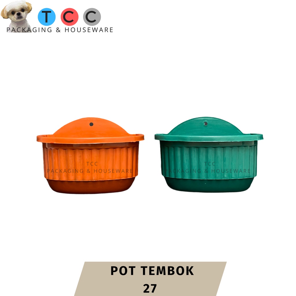Pot Tembok 27 - Tanaman Bunga Hias Dinding Tempel Bibit Plastik TB Flower