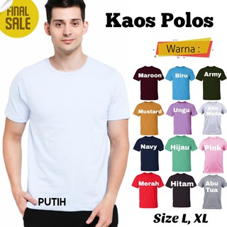 Kaos Polos  Pria  dan Wanita.  Kaos Oblong Pendek - Kaos Polos Unisex - Kaos Pria (SEKILO MUAT 7 PCS )