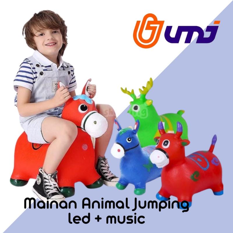 Kuda karet animal jumping tunggang .kuda rusa sapi unicorn kuda pony