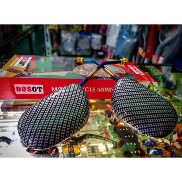 Spion carbon karbon twotone 2tone bakar yamaha mio sporty nouvo soul gt j m3 jupiter vega r zr fiz r