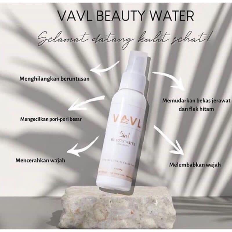 [READY] VAVL BEAUTY WATER 5in1 100% ORGANIC / BEAUTY WATER STRONG ORIGINAL BPOM BEAUTY SPRAY