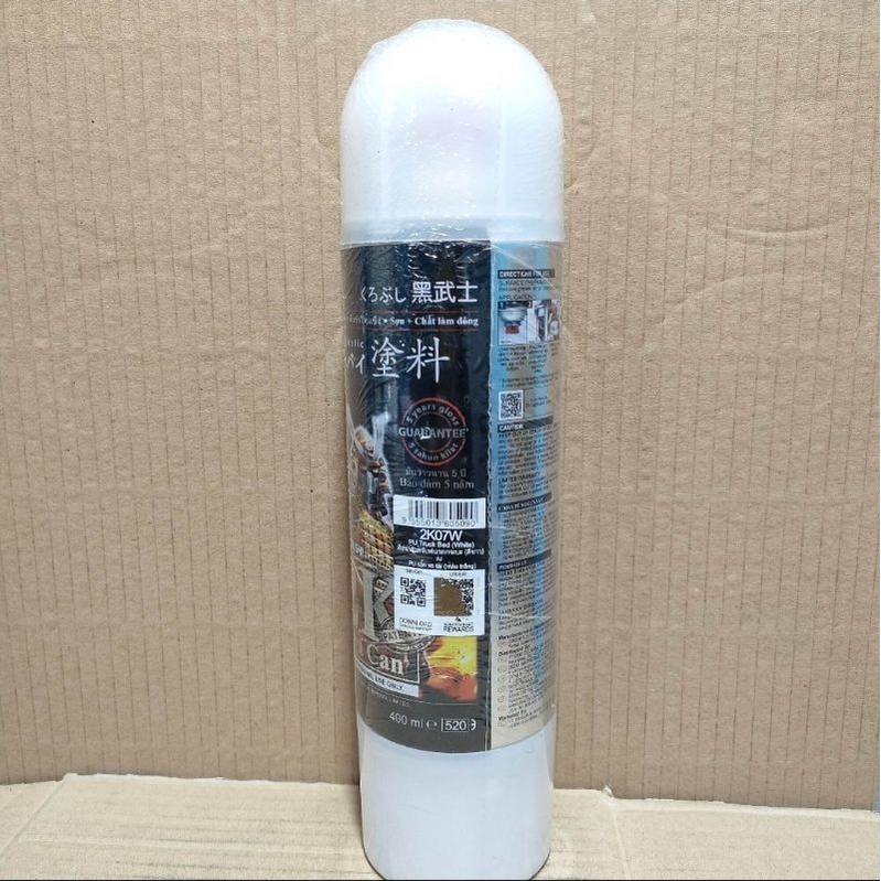 Pilok Pilox Cat Samurai 2K07W PU Truck Bed White 400ml Cat Semprot Samurai Paint Kurobushi Aerosol