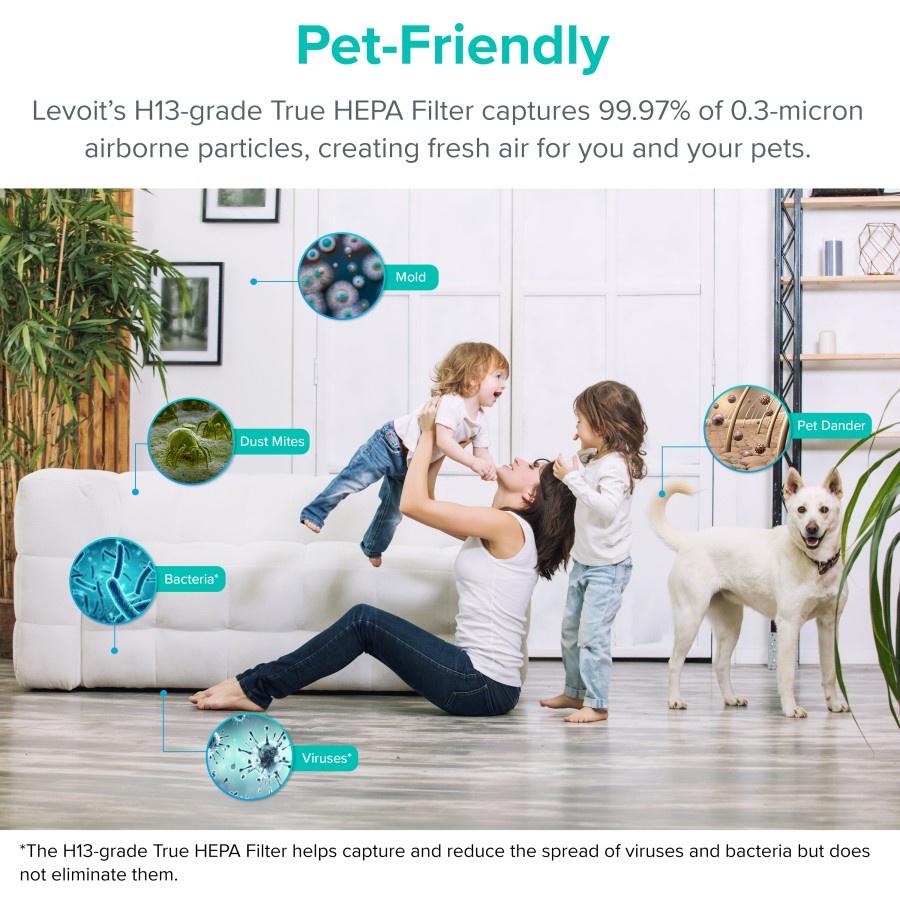 Levoit Core P350 Air Purifier Pet Care True HEPA Filter - Garansi Resmi