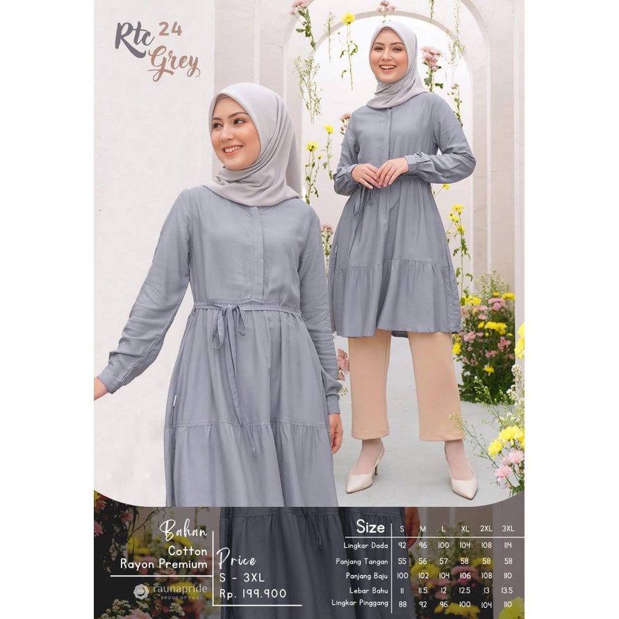 Rauna Tunic Wanita / RTC-24 / Fashion Muslim