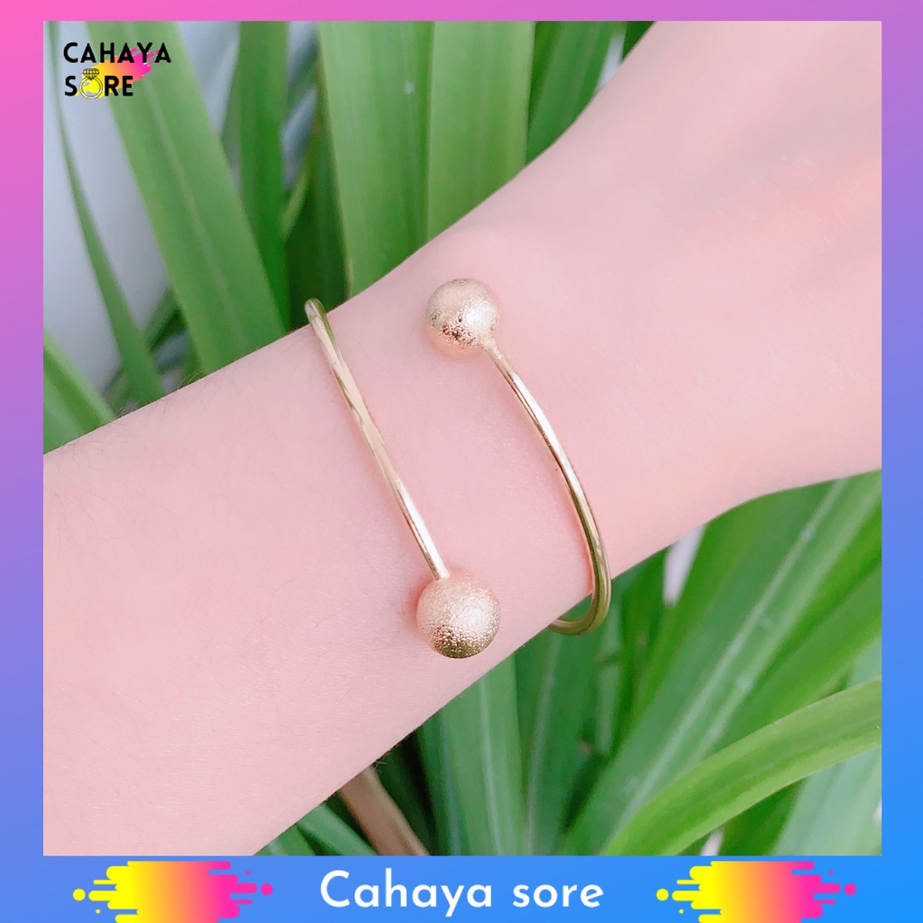 Gelang Xuping Gold Gelang Tangan Dewasa Model Bangkok Warna Emas G46