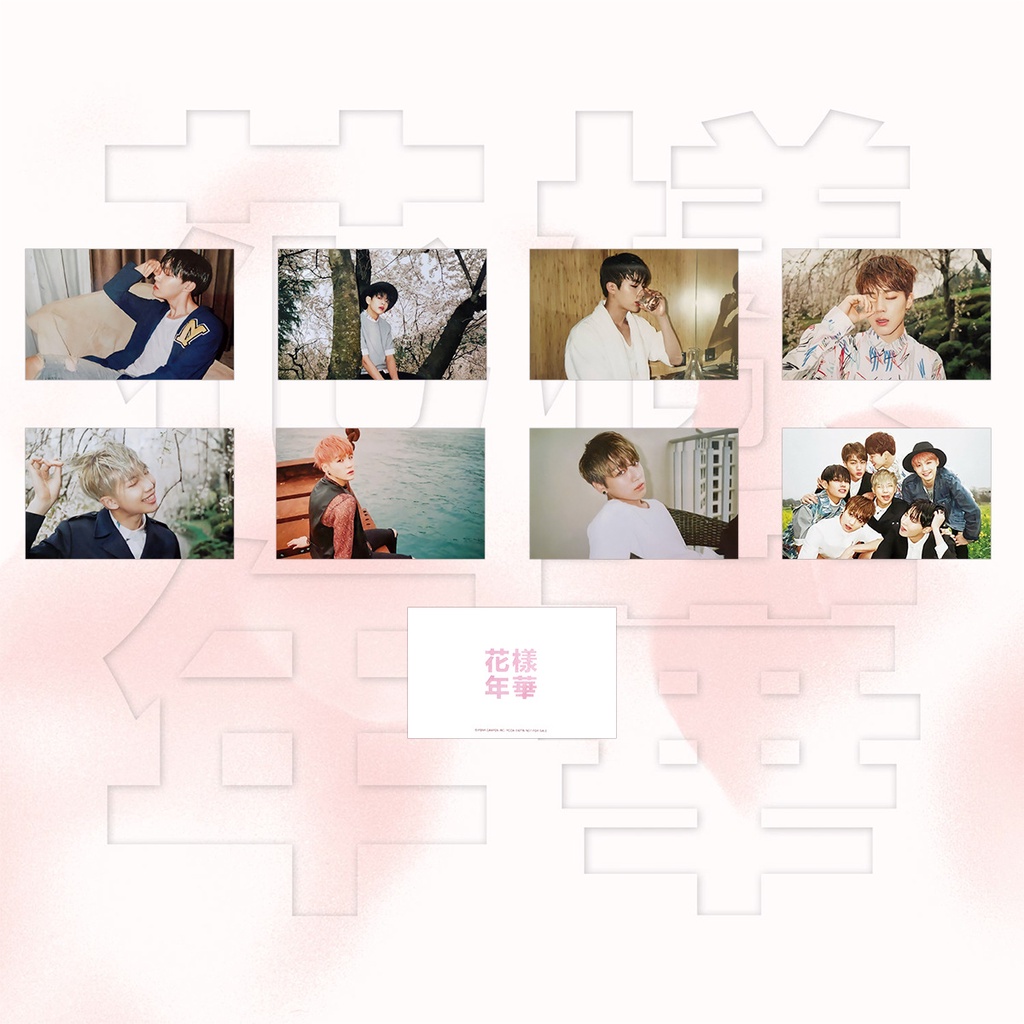 Kartu Foto Lomo BTS HYYH YOUNG FOREVER KAYO NENKA SUGA JiMin V RM Jin J-Hope JungKook