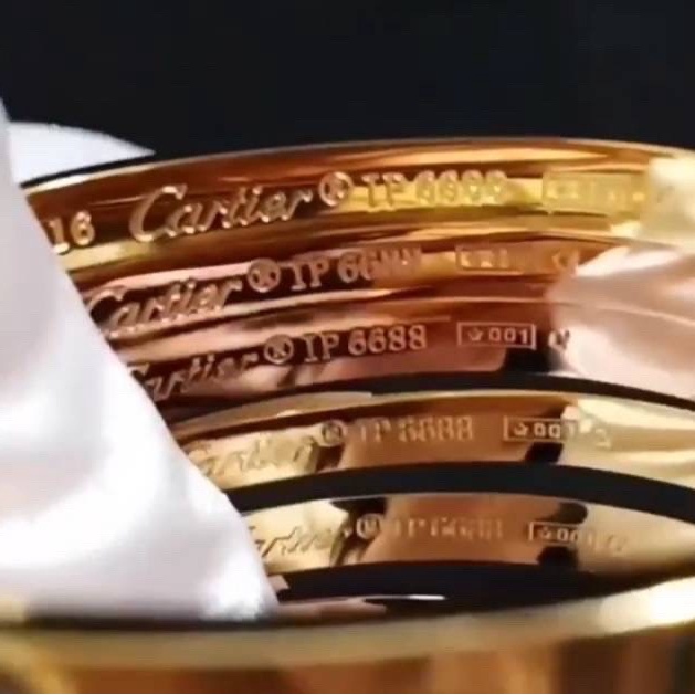 Rose Gold Cartier 750 16 Ip 6688 Gelang Emas Ip 6688 Cartier