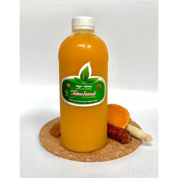 

864U675-A Temulawak 500 Ml Botol Plastik (Herbal Drink/Jamu)