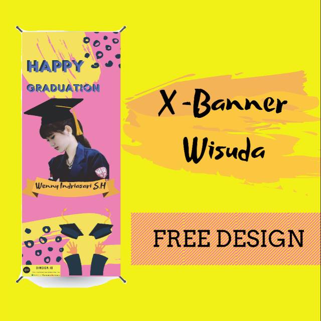 Contoh X Banner Wisuda – Materi Belajar Online