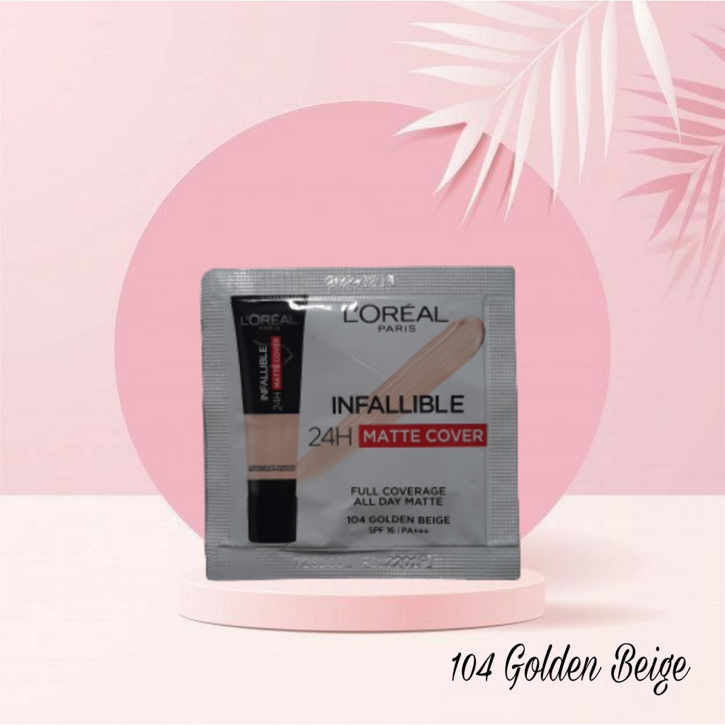 LOREAL PARIS INFALLIBLE PRO MATTE LIQUID FOUNDATION SAMPLE SAMPLE SIZE 1,5 ML