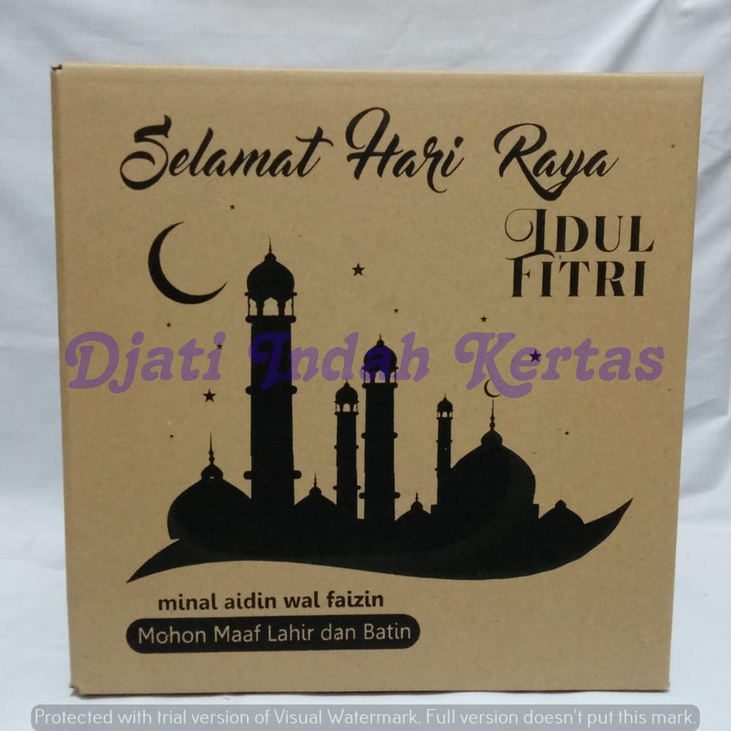 MURAH !!! Kardus Idul Fitri / Kardus Lebaran / Kardus Parcel / 1 warna (Uk. 30x30x25) 10pcs