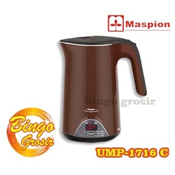 TEKO LISTRIK MASPION KETTLE UMP-1716 C - Cokelat Tua