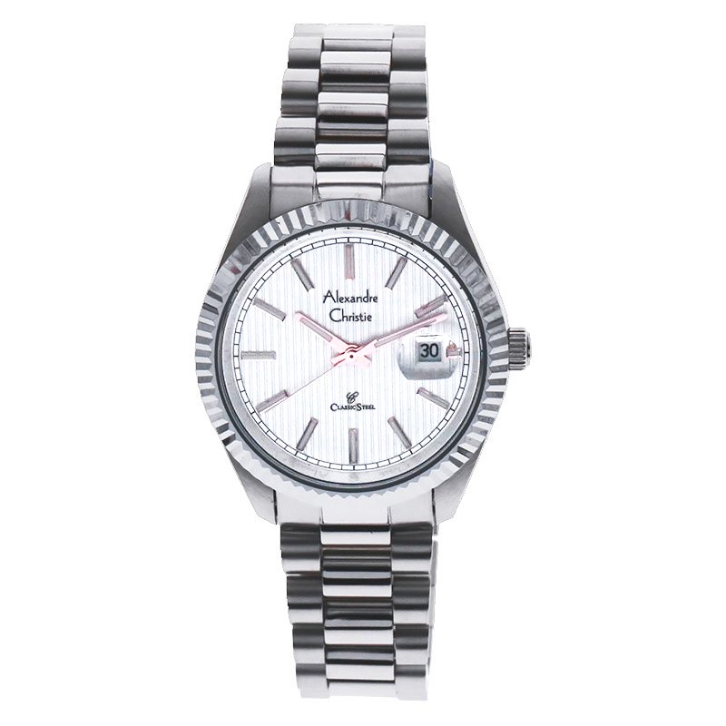 Alexandre Christie AC 5004 Jam Tangan Wanita - Silver White