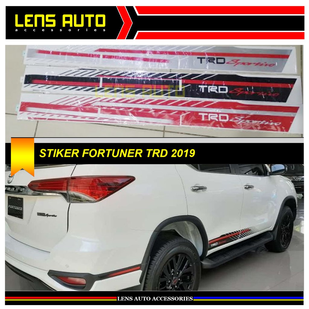 Stiker Fortuner Trd 2019