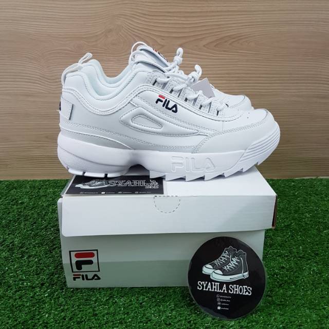 fila disruptor 2 triple white