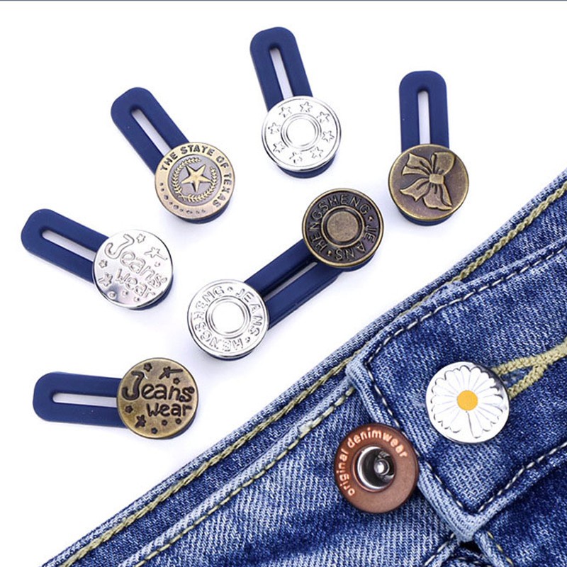 WE Kancing Pengecil Jeans Dapat Dilepas Kancing Button Celana Jeans Adjustable Extension Ekstensi Kancing Pinggang