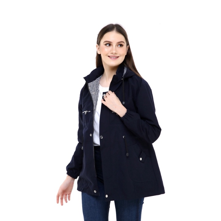 Marlin Store Jaket Wanita Big Size Jumbo Bahan Kanvas Premium Size M - L - XL - XXL -  XXXL