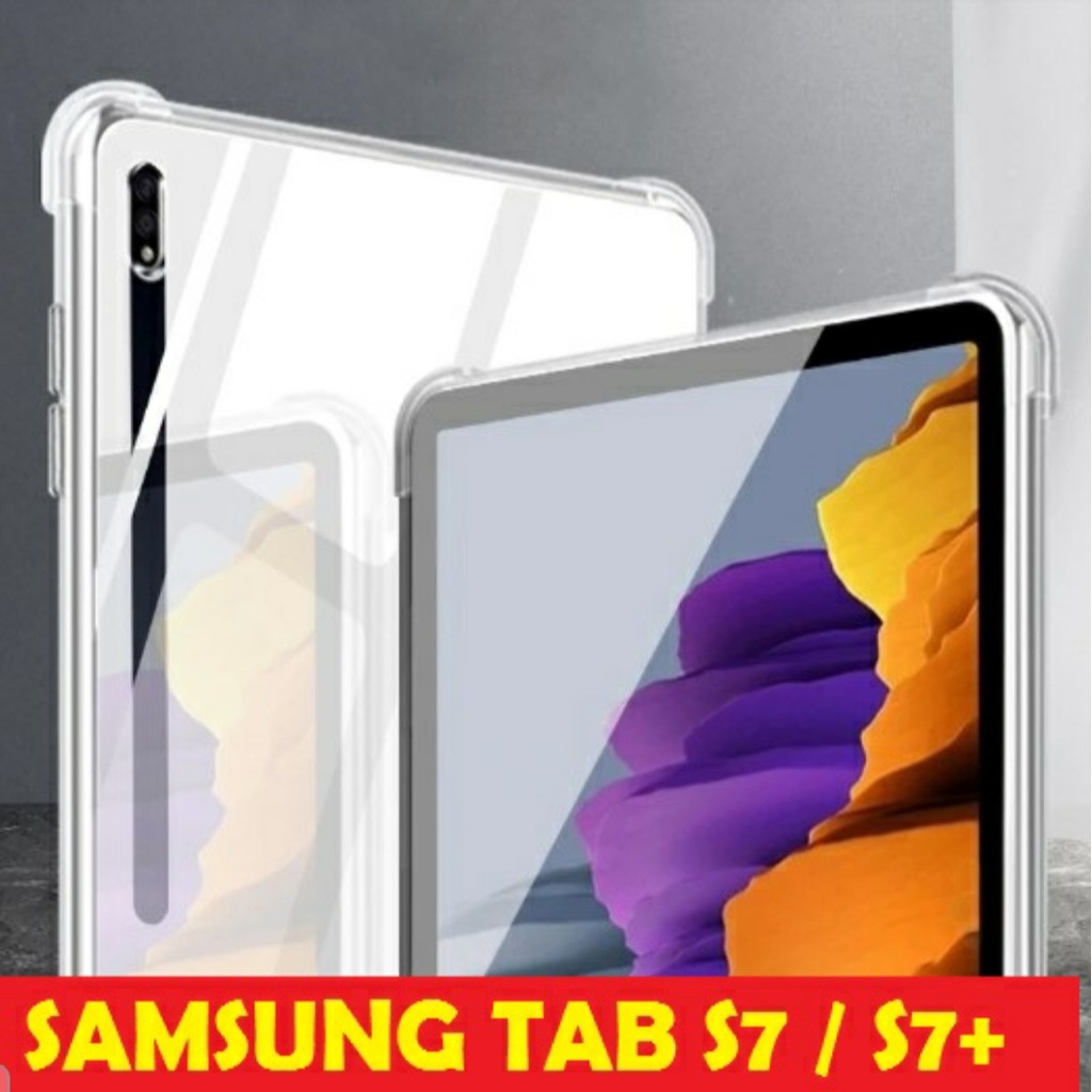 anticrack Silicone Samsung Tab S7 PLUS S7 FE case casing cover anti crack