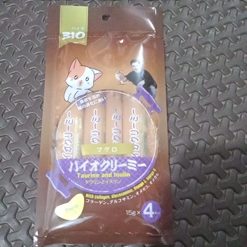 SNACK KUCING BERVITAMIN BIO CREAMY TREATS 1 PAK ISI 4 SACHET