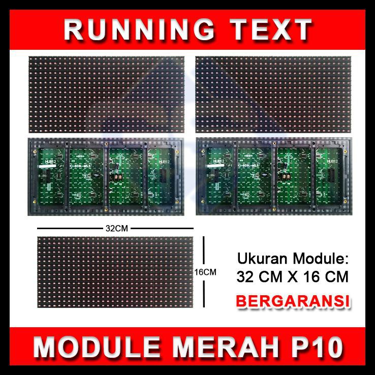 BAYAR DI TEMPAT RUNNING TEXT MODUL MERAH / LED / MODUL MERAH RUNNING TEXT - Merah