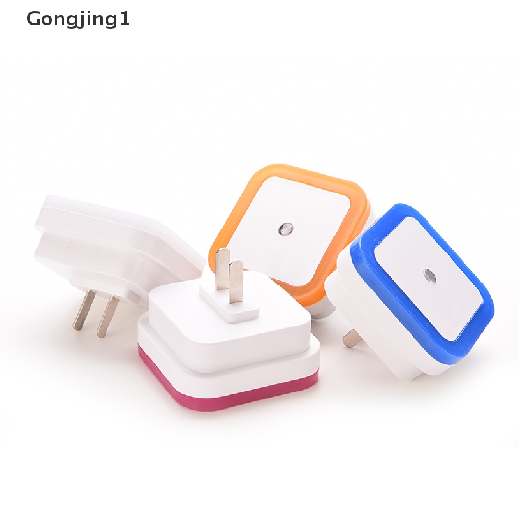 Gongjing1 Lampu Malam LED Dengan Sensor Induksi Otomatis Plug US Untuk Kamar Tidur