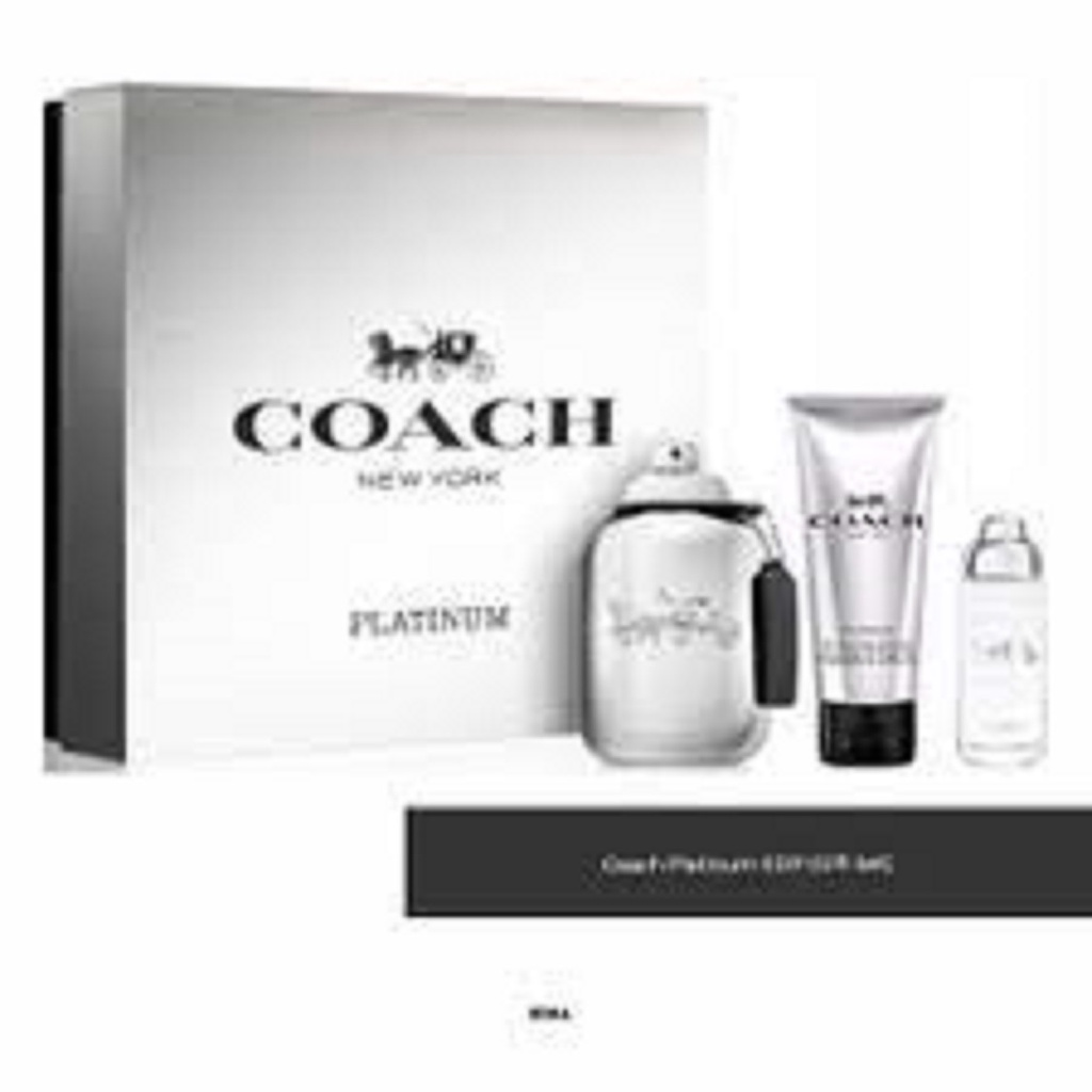ORIGINAL PARFUM COACH NEW YORK PLATINUM MEN SET ISI 3