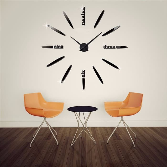 Jam Dinding Tempel Besar Raksasa 3D giant wall Diameter 80-130CM 661 ,202