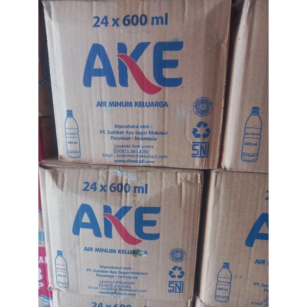 

[1 kardus] Air Mineral AKE / Tulus Botol 24 x 600 ml / 12 x 1500 ml