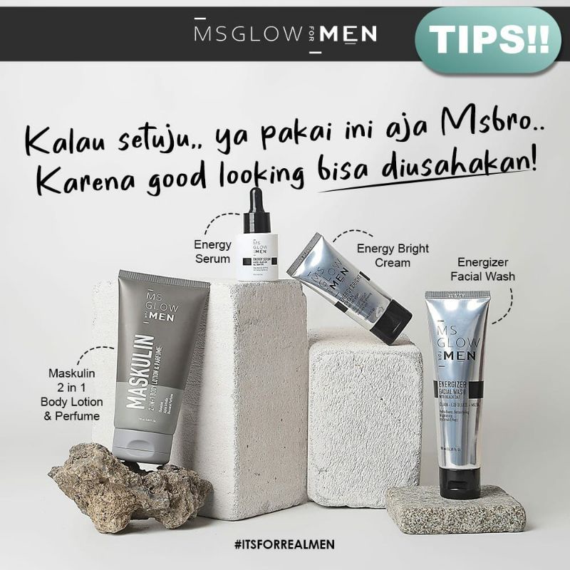 Ms glow for mens dijamin original 100%