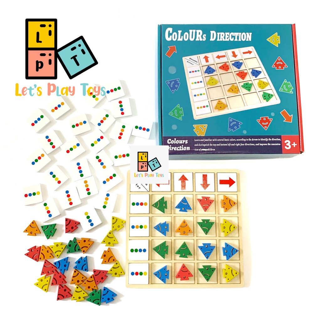 READY Color Direction / Kids Puzzle / Kids Board Game /  Mainan Edukasi Anak / Mainan Montessori