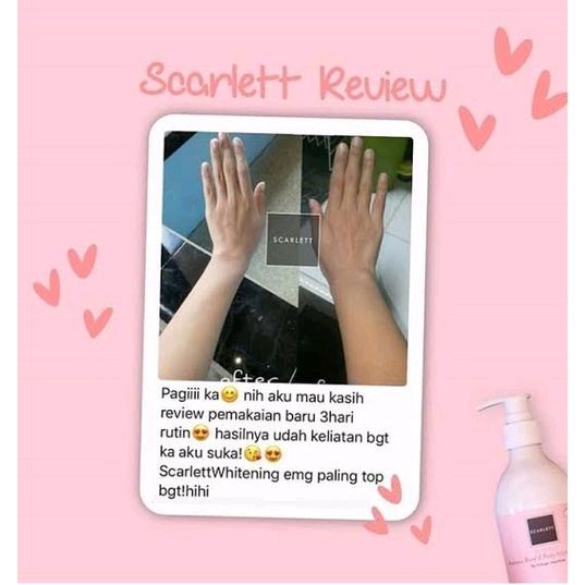 SCARLETT WHITENING BODY LOTION PEMUTIH BADAN BPOM