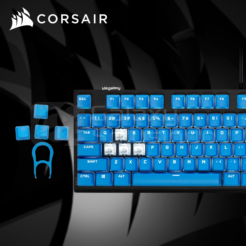 Corsair PBT DOUBLE-SHOT PRO Keycap Mod Kit - Elgato Blue