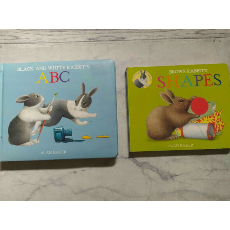 Boardbook BBW Rabbits by Alan Baker [Preloved]