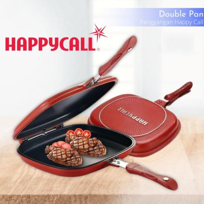 HAPPY CALL 32CM Panci teflon double pan bisa tuk alat panggang grill