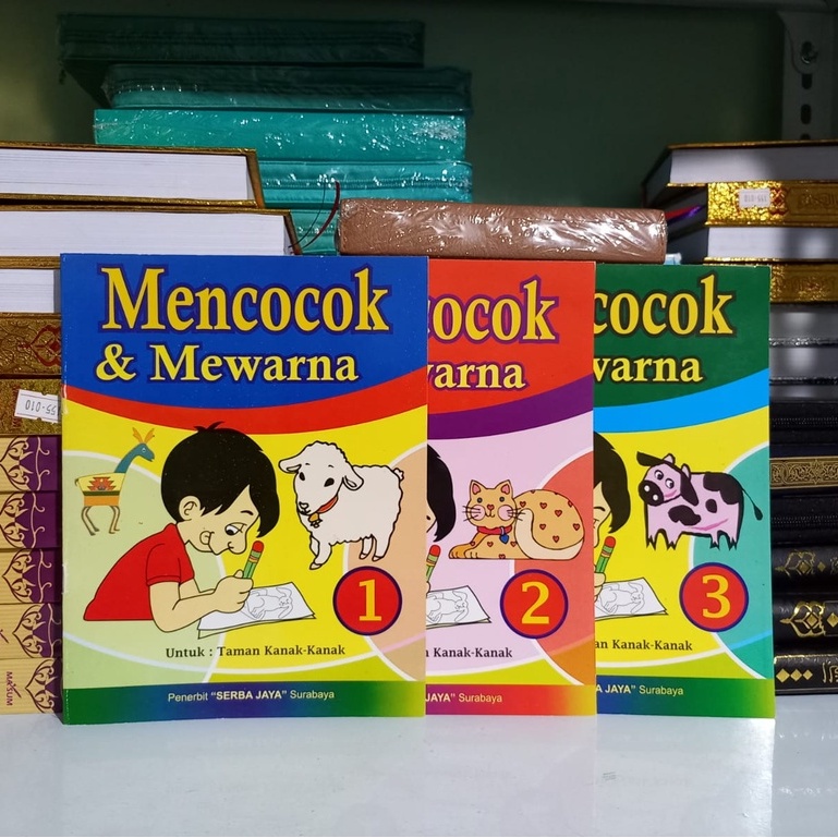 Buku PAUD TK - Mencocok Dan Mewarna 1 - 3