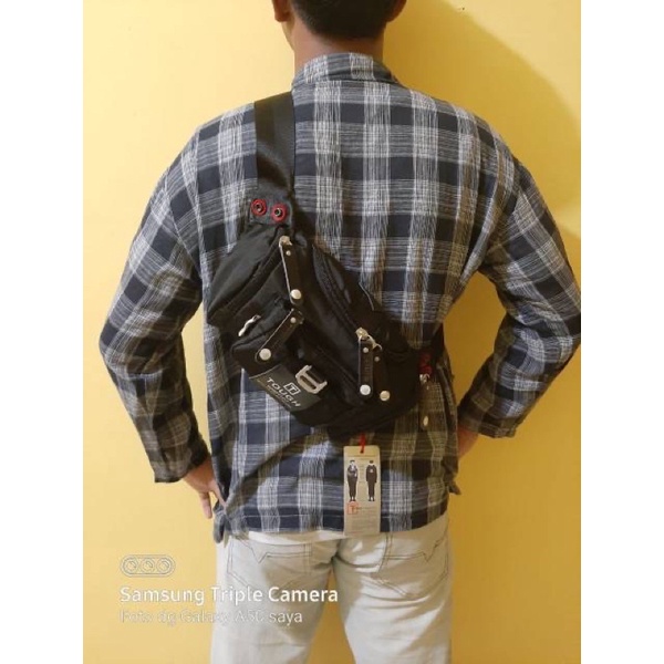 Terbaru Waistbag pinggang tough pria army original 5459