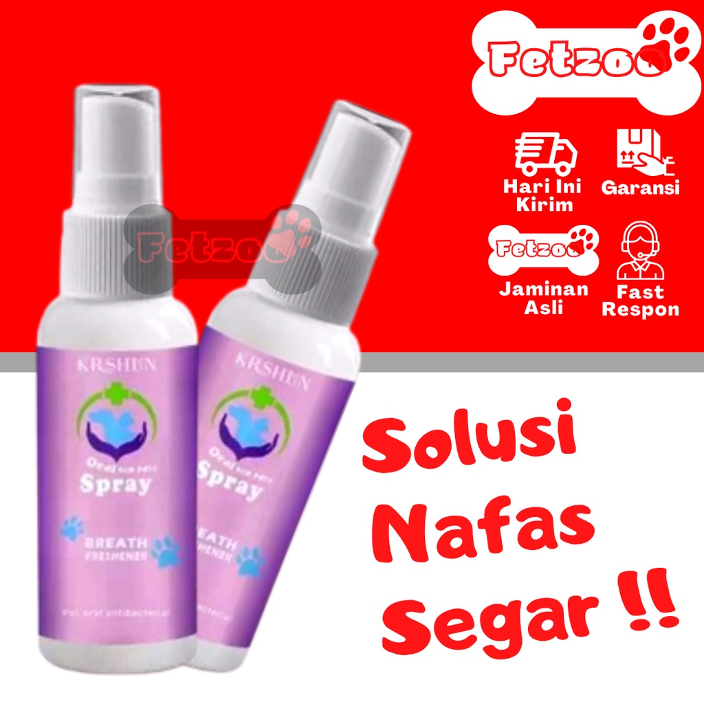 Obat Sariawan Dan Penghilang Bau Mulut Kucing Anjing Spray Bau Mulut Hilang Bebas Bakteri Ampuh Orig