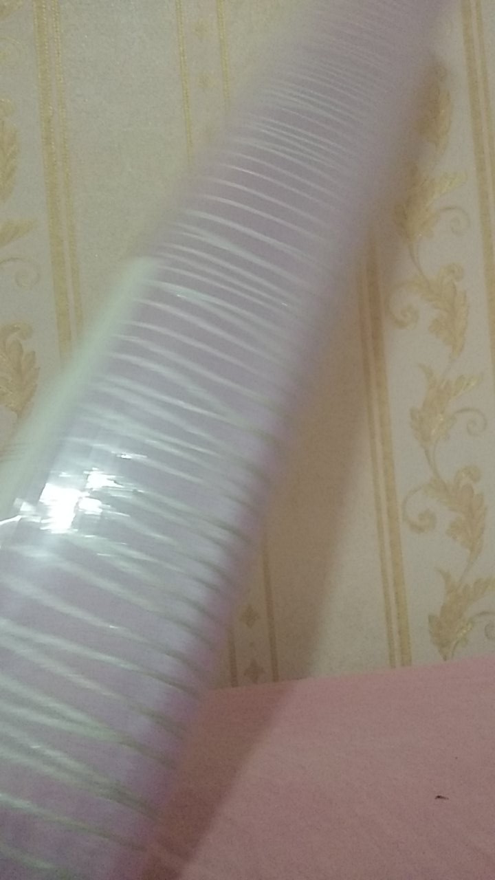 Wallpaper Vinyl Mewah Non Sticker Motif Kombinasi Abstrak Salur Ungu 53cmx10m