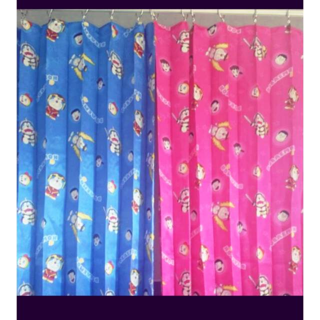 Gorden plisket motif Doraemon